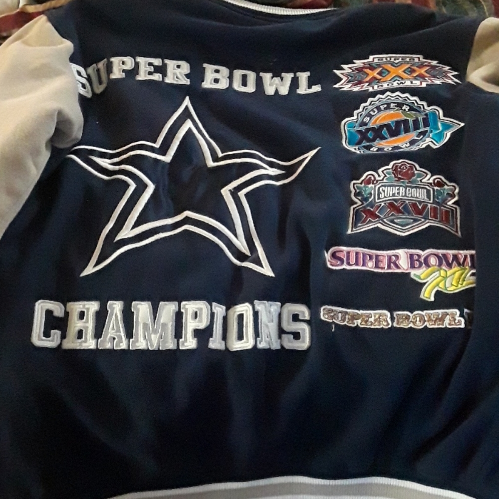 NFL Dallas Cowboys Jacket blue and gray